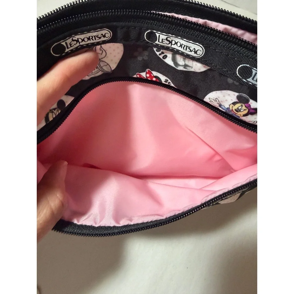 LeSportsac x Disney Minnie Mouse Through the Decades  Zip Cosmetic Bag Pouch
